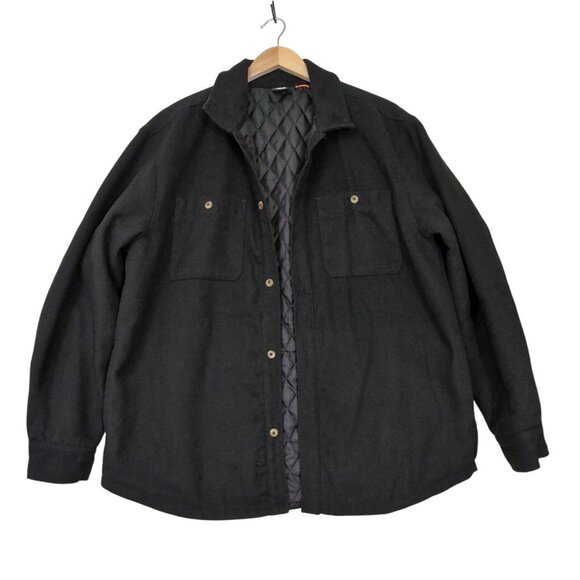 LCKR Shacket Shirt Jacket Mens XL Black Outdoor Workwear Chore Gorpcore - Picture 1 of 12